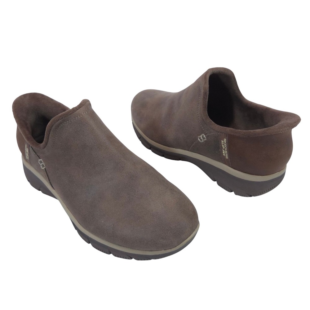 Skechers Easy Going Modern Hour Women 11 Shoe Hands Free Slip-ins Brown Loafer